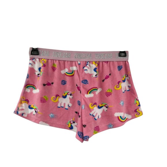 Unicorn Sleep Shorts Girls L Used Plush Dream Pajama Lounge - Picture 11 of 12
